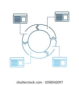 cycle round diagram chart statistics information