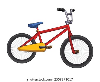Cycle School bus isolated on white background