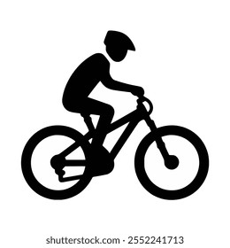 ciclista, silhueta, bicicleta, ícone, ciclista, fundo, vetor, logotipo, pessoas, isolado, homem, ilustração, fitness, estrada, branco, esporte, preto, gráfico, sinal, jogo, treinamento, exercício, pessoa, velocidade