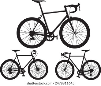 Cycle silhouette vector art work