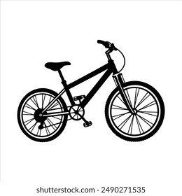 Cycle silhoutee vector illistration art