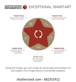 Cycle Star Diagram Template
