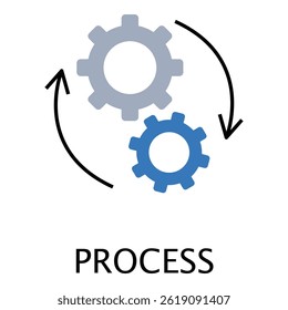 Cycle and Step-by-Step Process vector Icon design