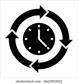 Cycle Time Icon Element For Design