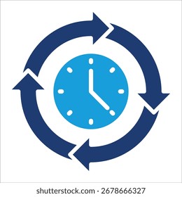 Elemento De Ícone De Tempo De Ciclo Para Design
