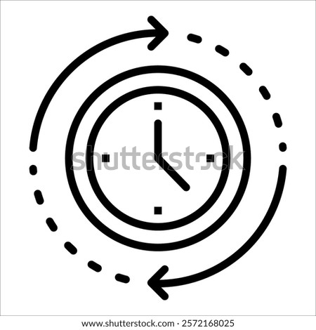 Cycle Time Icon Element For Design