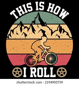 Cycle t-shirt design, cycle ride, Cycle logo, vector graphic element