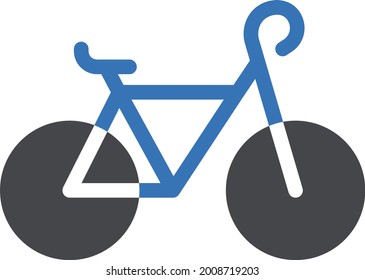 cycle vector glyph colour icon