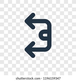 Cycle vector icon isolated on transparent background, Cycle transparency logo concept