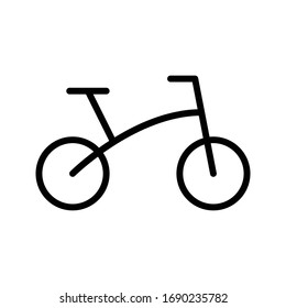 cycle vector thin line icon 