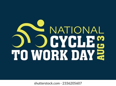Cycle to Work Day. Holiday concept. Template for background, Web banner, card, poster