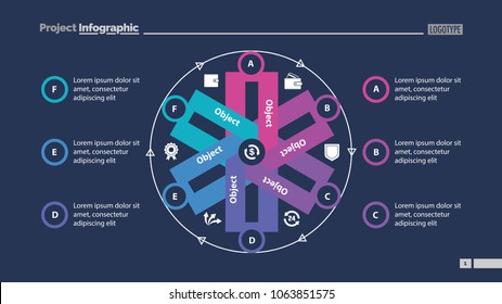 Cycled chart design. Element of chart, diagram, infographic. Concept for slide template, annual report, presentation. Can be used for topics like business, finance, money