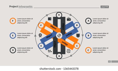 Cycled chart design. Element of chart, diagram, infographic. Concept for slide template, annual report, presentation. Can be used for topics like business, finance, money