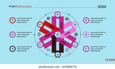 Cycled chart design. Element of chart, diagram, infographic. Concept for slide template, annual report, presentation. Can be used for topics like business, finance, money