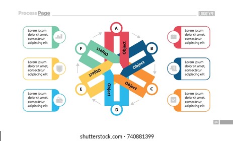 Cycled chart slide template design