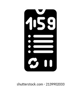 cycles training glyph icon vector. cycles training sign. isolated contour symbol black illustration