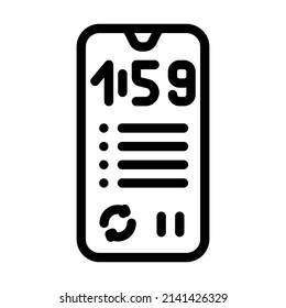 cycles training line icon vector. cycles training sign. isolated contour symbol black illustration