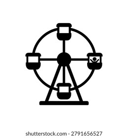 Cyclic Joy Elevation Icon Isolated On White Background
