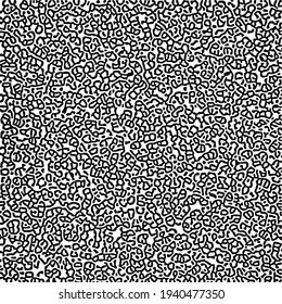 Cyclic Symmetric Multiscale Turing Pattern. Monochrome texture. Most trendy cool modern abstract vector background. Minimalism and minimal art print. Posters and covers.