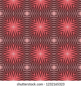 Cyclical Pattern of Geometric Shapes. Seamless Vector Illustration. For the Interior Design, Wallpaper, Printing, Textile Industry, Scrapbook Paper