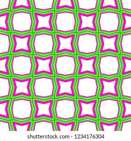 Cyclical Pattern of Geometric Shapes. Seamless Vector Illustration. For the Interior Design, Wallpaper, Printing, Textile Industry, Scrapbook Paper
