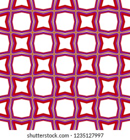 Cyclical Pattern of Geometric Shapes. Seamless Vector Illustration. For the Interior Design, Wallpaper, Printing, Textile Industry, Scrapbook Paper