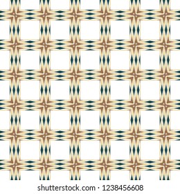 Cyclical Pattern of Geometric Shapes. Seamless Vector Illustration. For the Interior Design, Wallpaper, Printing, Textile Industry, Scrapbook Paper