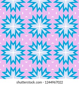 Cyclical Pattern of Geometric Shapes. Seamless Vector Illustration. For the Interior Design, Wallpaper, Printing, Textile Industry, Scrapbook Paper