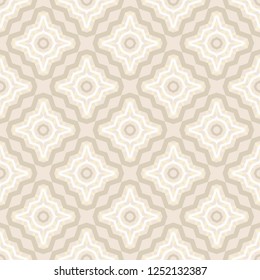 Cyclical Pattern of Geometric Shapes. Seamless Vector Illustration. For the Interior Design, Wallpaper, Printing, Textile Industry, Scrapbook Paper