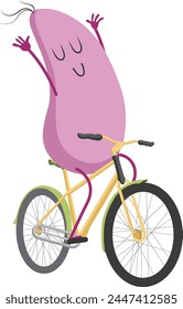 Radfahren Fahrrad Kartoffel Clipart Vektorgrafik