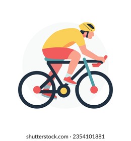 Cycling Bicycle Sports Athlete  Vector Illustration