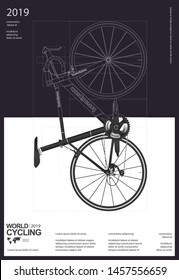 Cycling Bike Poster Vector Illustration