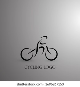 Cycling biking freehand sketch graphic design Vector illustration, EPS10