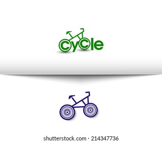 Cycling and Biking Web Icons and Vector Logo 
