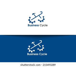 Cycling and Biking Web Icons and Vector Logo