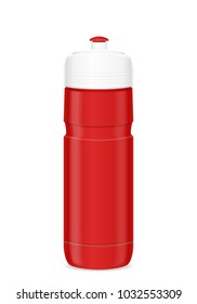 Cycling bottle on a white background. Vector illustration.