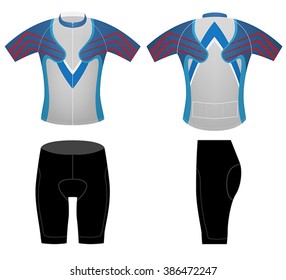 Cycling clothing sports t-shirt vector design on a white background