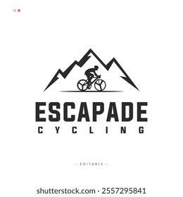 Cycling competition logo design template