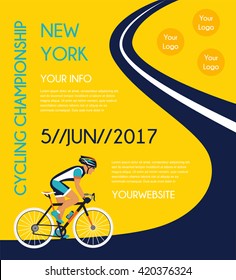 cycling competition / race poster. 