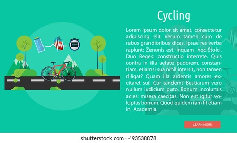 Cycling Conceptual Banner