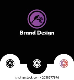 cycling, cycle, bicycle logos design template. Sports vector logos.