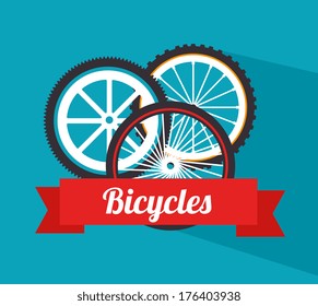 cycling  design over blue  background vector illustration  