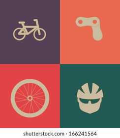 cycling design over colors background vector illustration  
