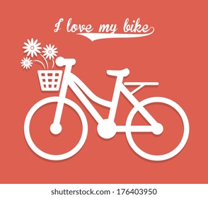 cycling  design over  pink background vector illustration  