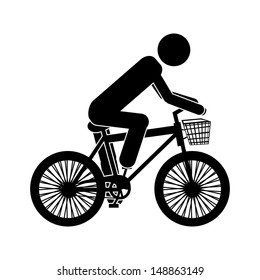 cycling design over white background vector illustration 