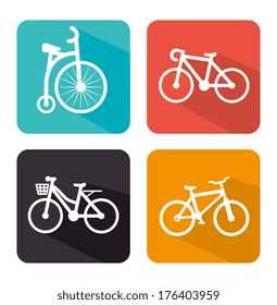 cycling  design over  white background vector illustration  