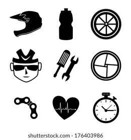 cycling  design over  white background vector illustration  