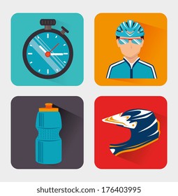 cycling  design over  white background vector illustration  
