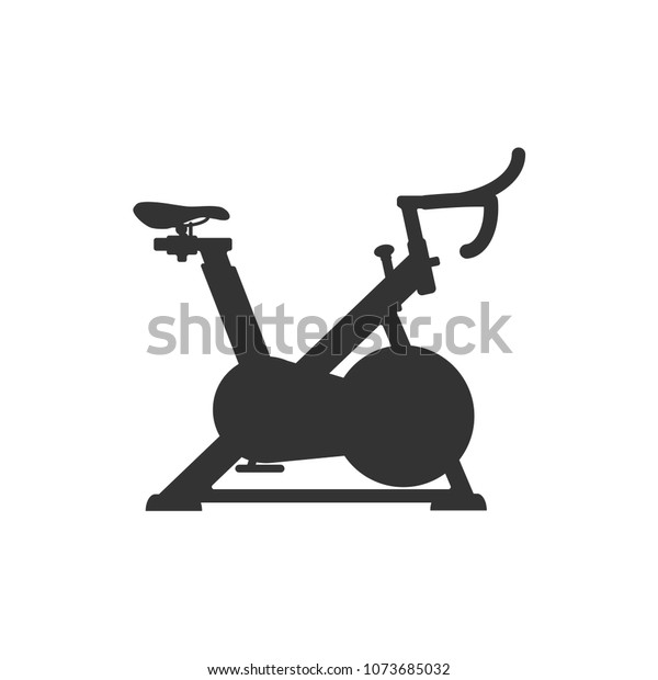 Cycling Exercise Machine Exercise Bike Logo Stock Vector (Royalty Free ...