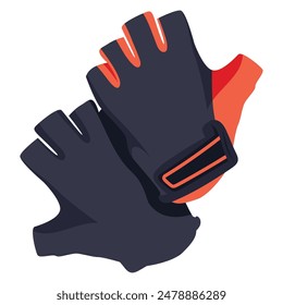 cycling gloves equipment sports isolated